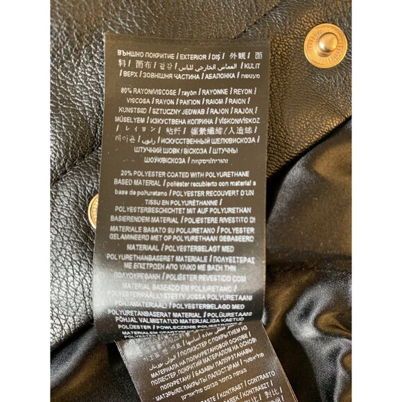 Guess Los Angeles Womens Varsity Jacket M Black With Studded Sleeves RHH10569 - Picture 7 of 12